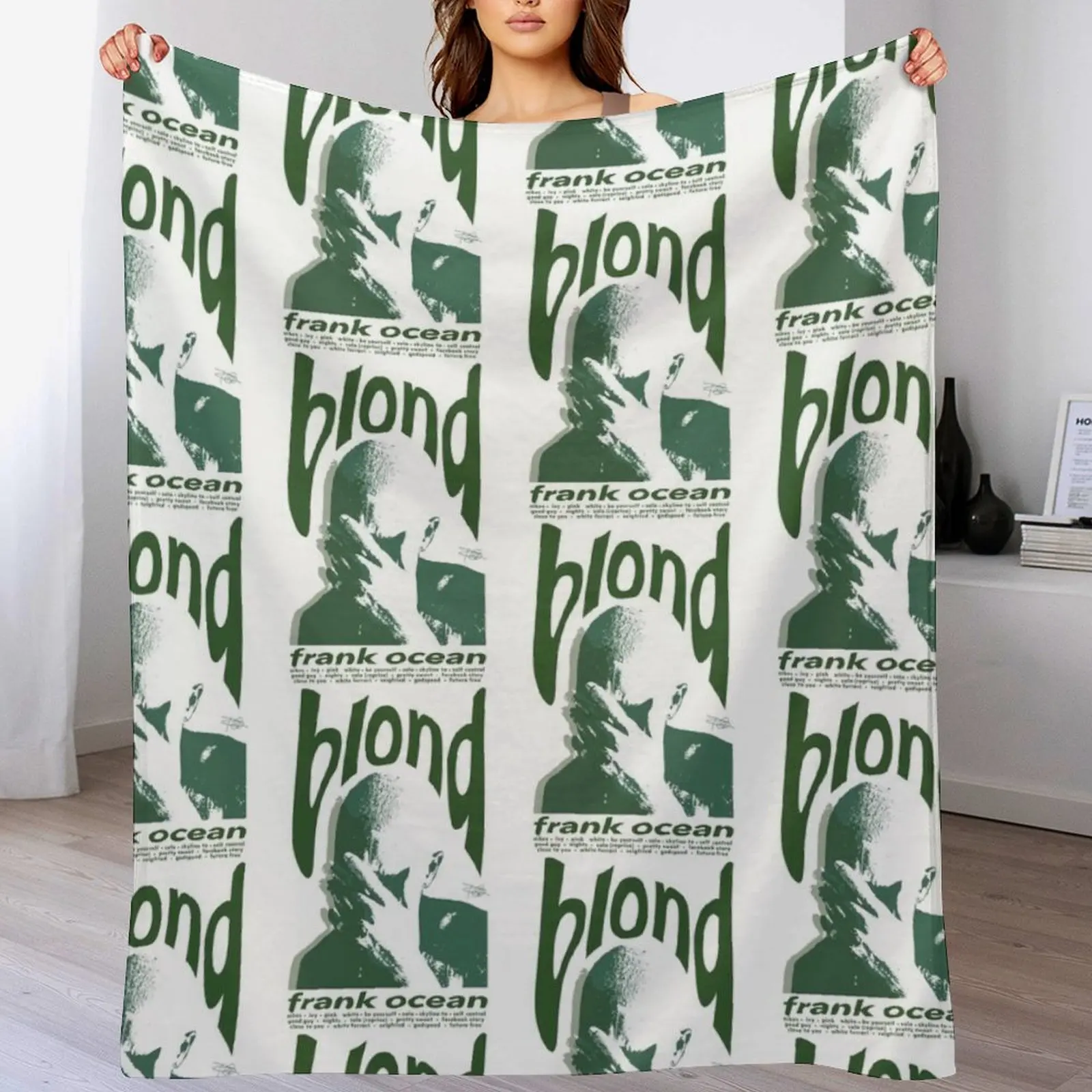 

Frank Ocean Blond Retro Throw Blanket Beach Soft Big Bed covers Travel Blankets