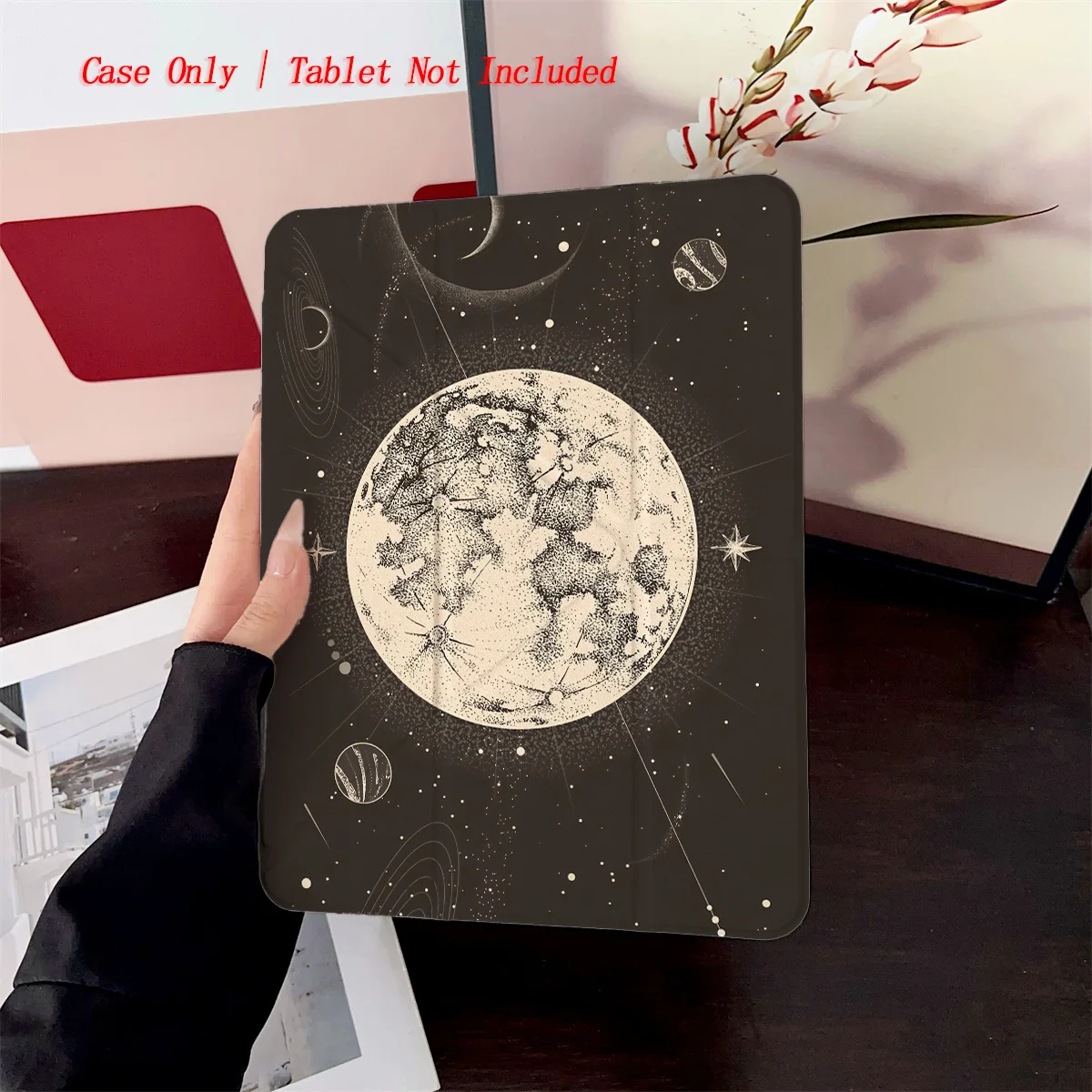 

Trendy Chic Y-Fold Starry Sky & Moon Designs iPad Cover For Apple iPad 10th Gen Pro 11 Air 4 Mini 6 Protective Case