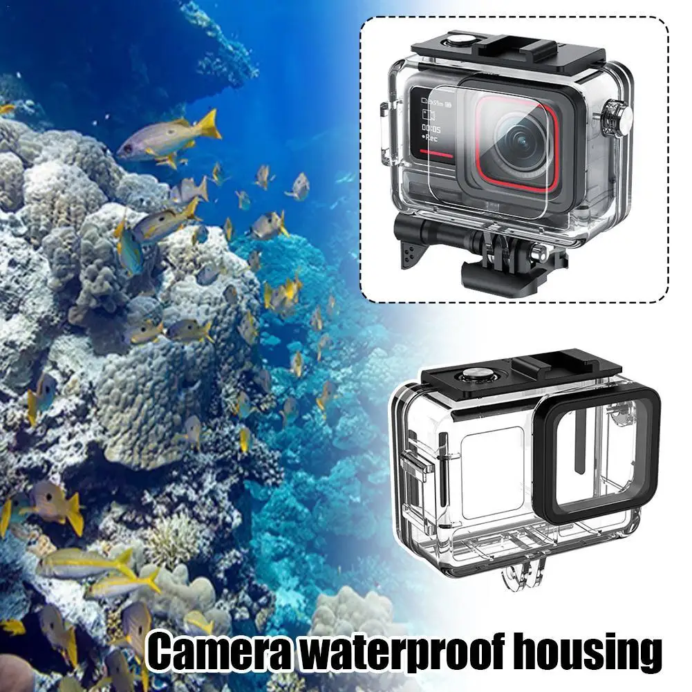 

For Insta360 Ace Pro 2 Waterproof Housing Case Underwater Diving Protective Case Anti-scratch Clear Sports Camera Accessories