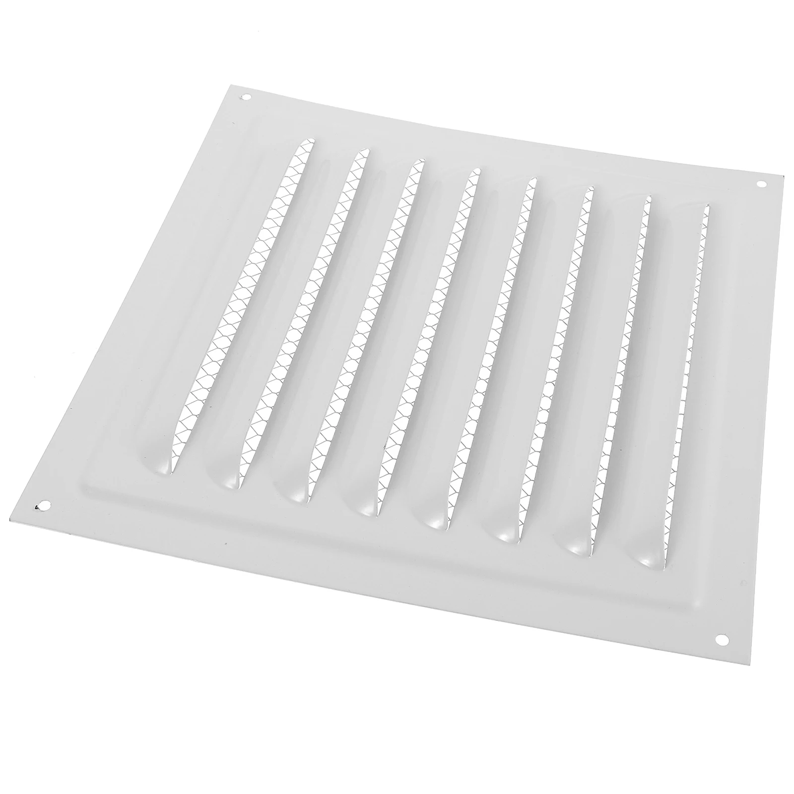 

1pcs Louvered Exhaust Vent Hood White Durable Wall Attic Screen Grille Insect Proof Stainless Steel House Garage Ventilation