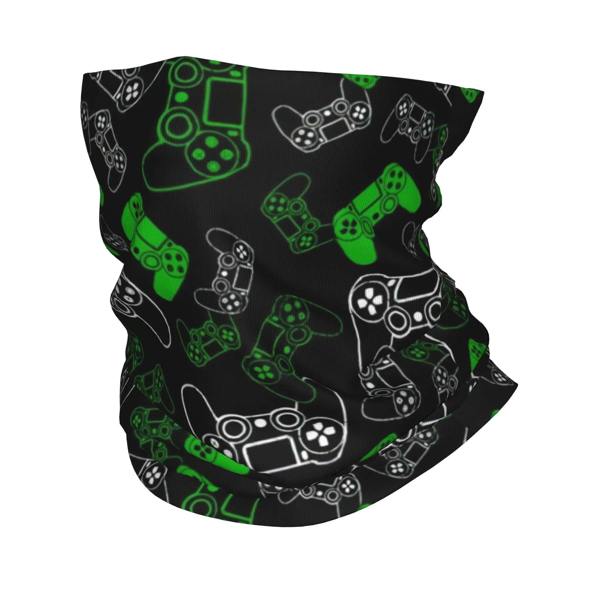 Custom Video Joystick Game Gamer Play Gaming  Bandana Neck Gaiter for Ski Running Women Men Wrap Scarf  Balaclava Warmer