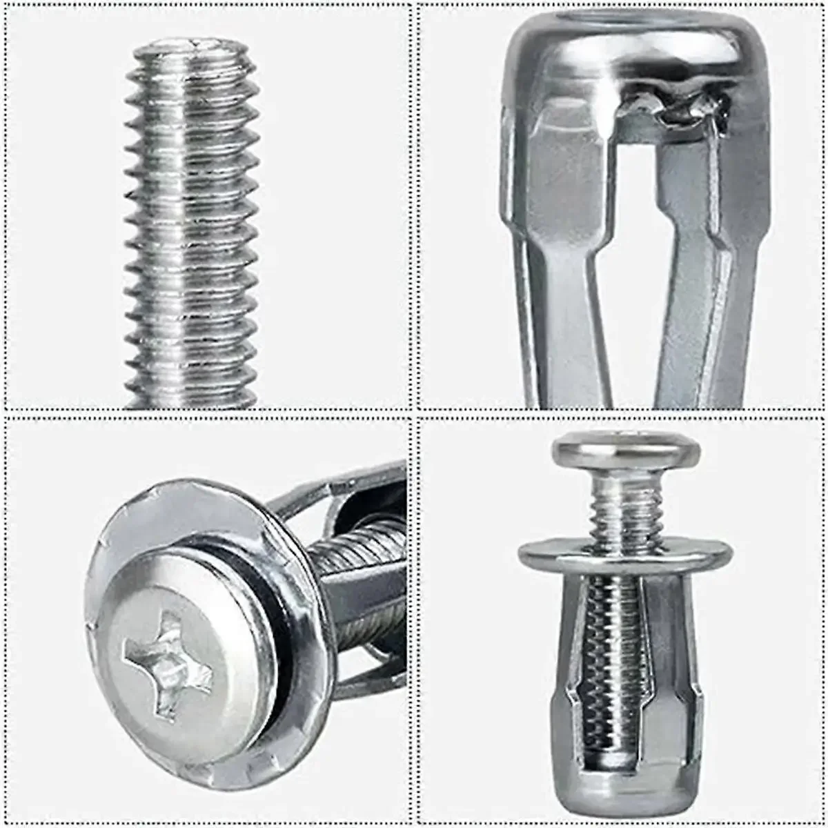 Petal Screw Jack Nuts Screw Anchors Petal Expansion Plugs for Curtain Expansion Clamp Petal Rivet Lock Bolt Board Wall Fasteners image 5