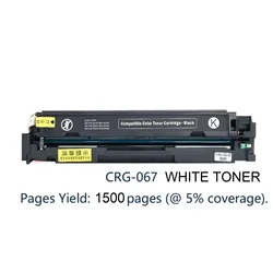 Compatible for Canon MF654Cdw white toner cartridge CRG-067 toner MF657Cdw MF656Cdw MF651cw MF655Cdw LBP631Cw LBP633Cdw