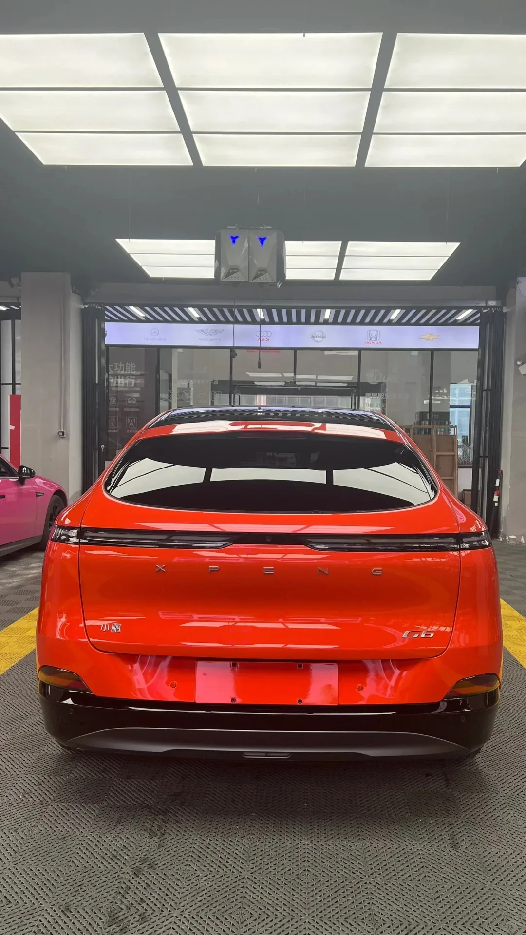 PET Lava Orange Air Release-technologie Ultraglanzen vinyl autoverpakking