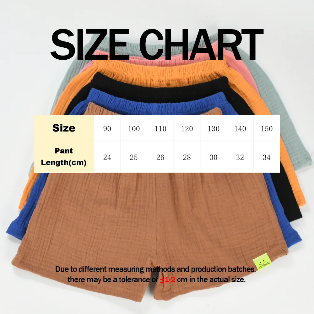 New Summer Children's Pure Cotton Shorts Fashion Solid Color Beach Shorts Kid's… - Image 2