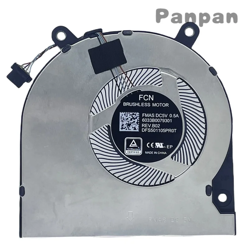 Replacement New Laptop CPU Cooling Fan for HP Pavilion 14-DW 14-dw1025nr 14M-DW 14T-DW000 14-DW0097NR Series DFS501105PR0T