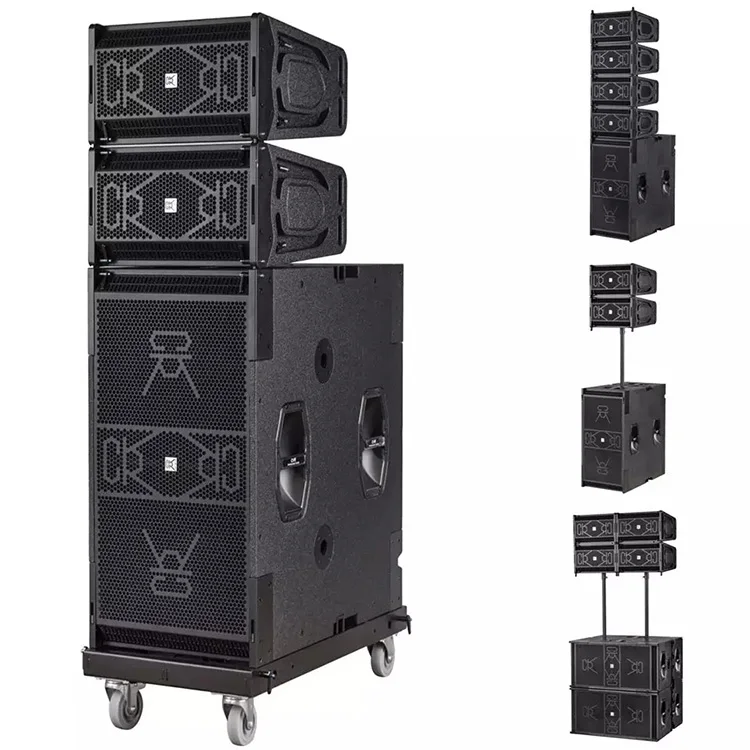 350W RMS 2-Way Wood Column Line Array Speaker System 8Ohm Waterproof for Stage Concert Live Show - view 2