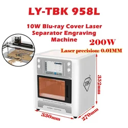 TBK 958L Laser Separator Removing Marking Machine for Mobile Phone Back Cover iPhone 8 to 13 14 promax Rear Glass Screen 200W