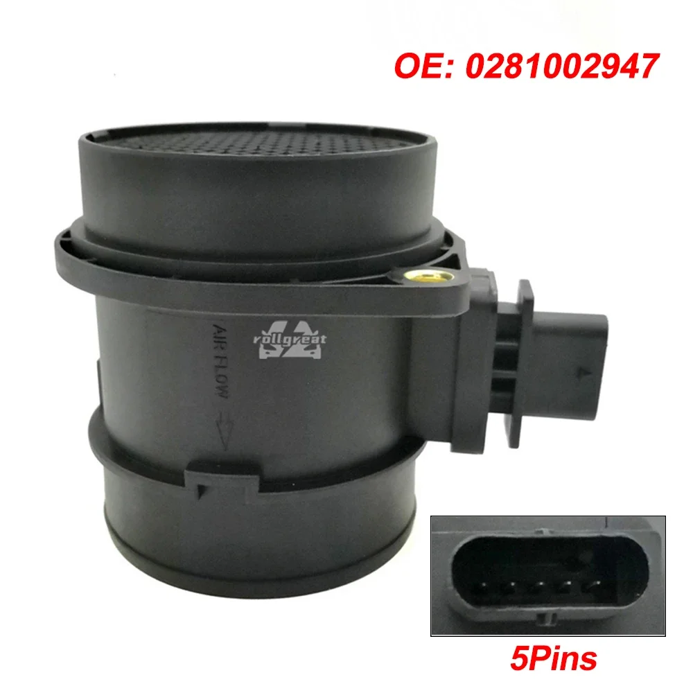 0281002947 MAF Medidor de fluxo de ar maciço Sensor para NISSAN JINBEI para HYUNDAI Peças de reposição automotivas 0 281 002 947