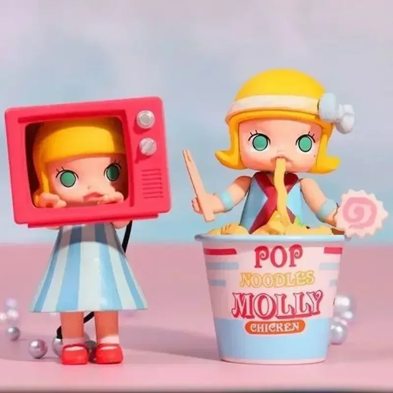 Kawaii One Day Of Molly Series Blind Box Anime Figure PVC Statue Model Cartoon Decorative Toys for Toy Collectors and Kids