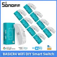 1-5PCS SONOFF BASICR4 WiFi Smart Switch ESP32 Magic Switch Mode Reliable Safe EWeLink Remote Control With S-MATE2 Alexa Google