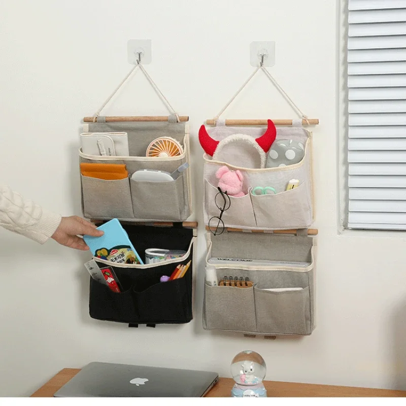 

Wall Mounted Storage Bag Home Organization Bedside Snack Storage Hanging Sundry Storage Bag Underwear Organization Bag