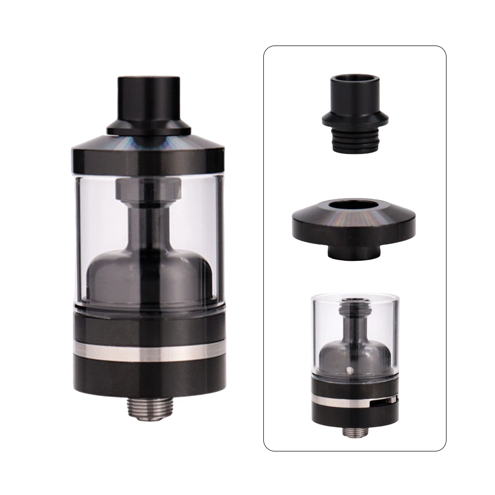 Cigarrillo electrónico NarVa RTA 316SS 3,5 ml 22mm flujo de aire ajustable 510 Punta de goteo reemplazable tanque PCTG para tanque de vapeo de rosca 510 MTL RTA