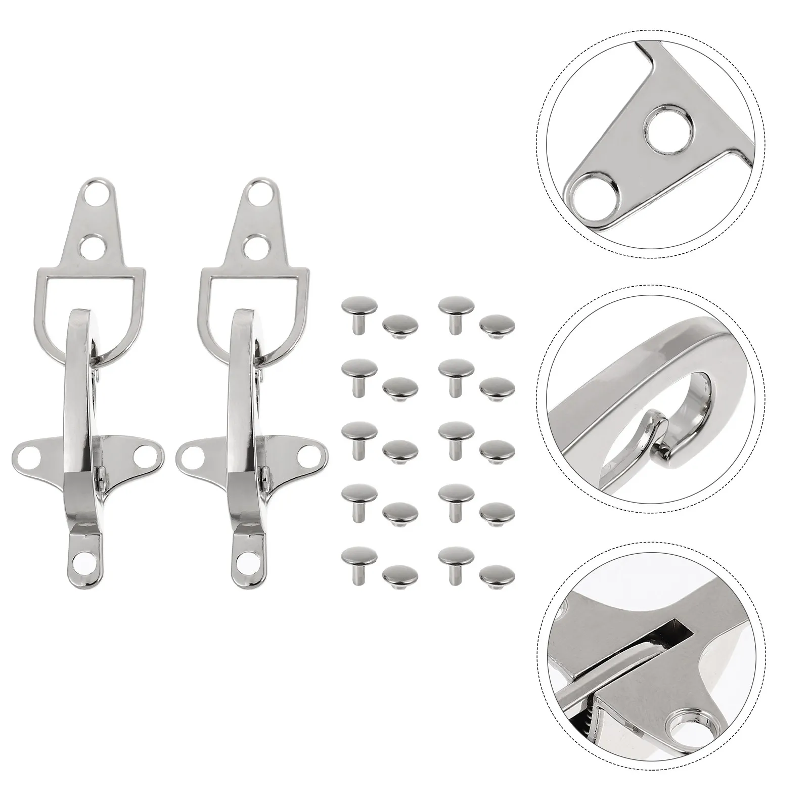 

1 пара многофункциональных пряжек для поясных ремней с высокой прочностью на разрыв, металлические декоративные пряжки для пуховиков, пальто, одежды DIY