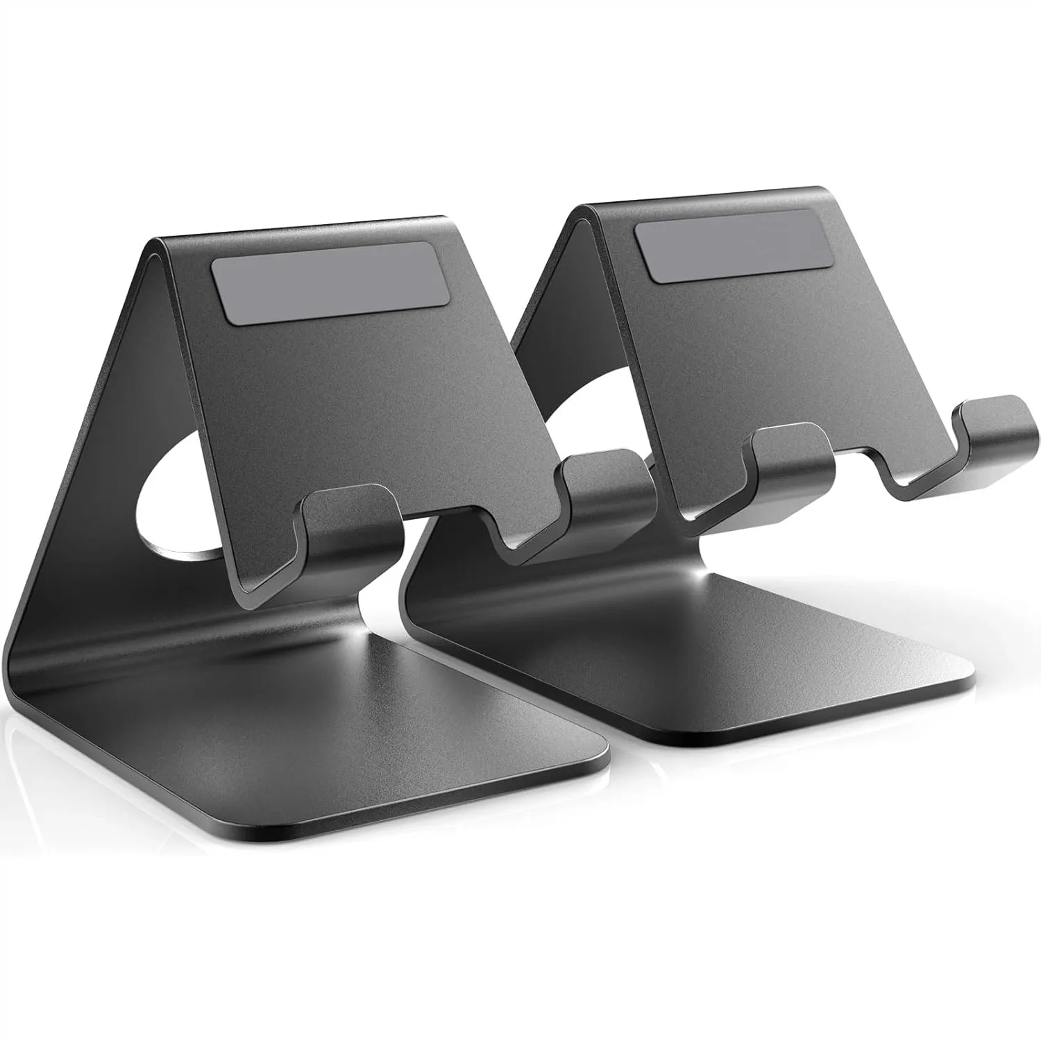 

Cell Phone Stand, Aluminum Desktop Holder with Cable Management, Universal Compatibility for iPhone and Android, Ergonomic