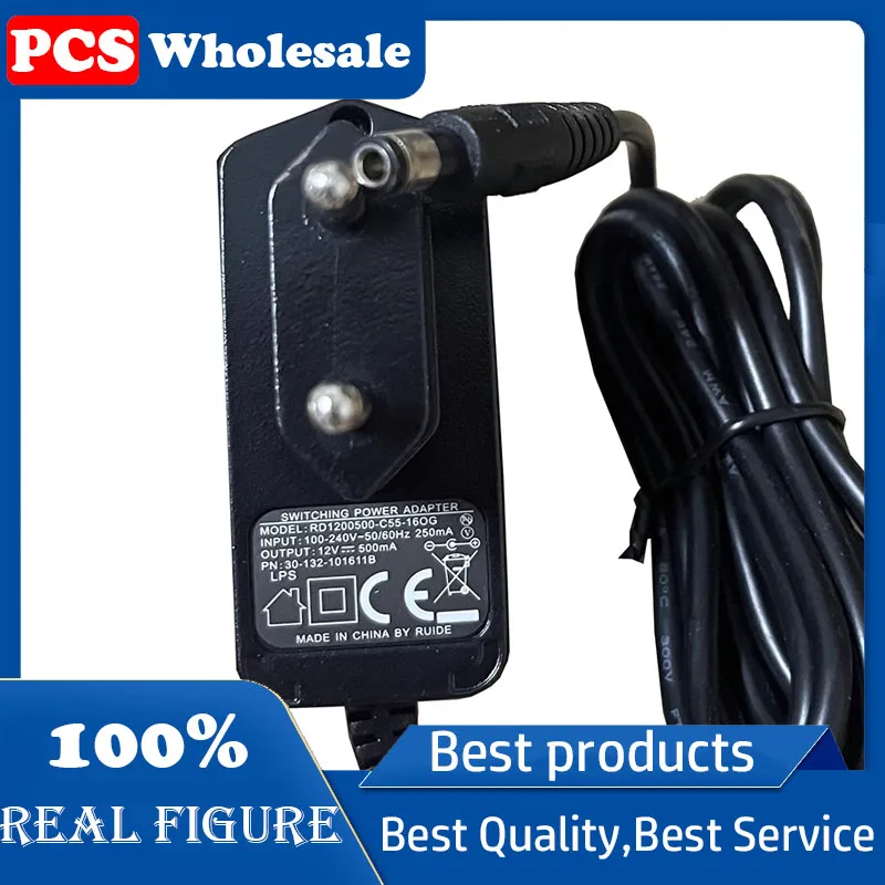 Original RD1200500-C55-16OG Power adapter Vacuum cleaner 12V500mA/0.5A charger interface 5.5*2.1mm