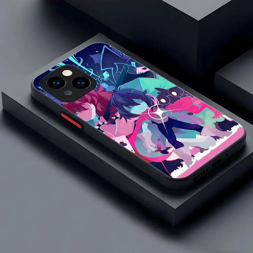Anime Cartoon Undertale Phone Case Matte Transparent For 16 15 IPhone 12 11 13 Pro Max X XR XS 8 SE Mini Plus Back Cover