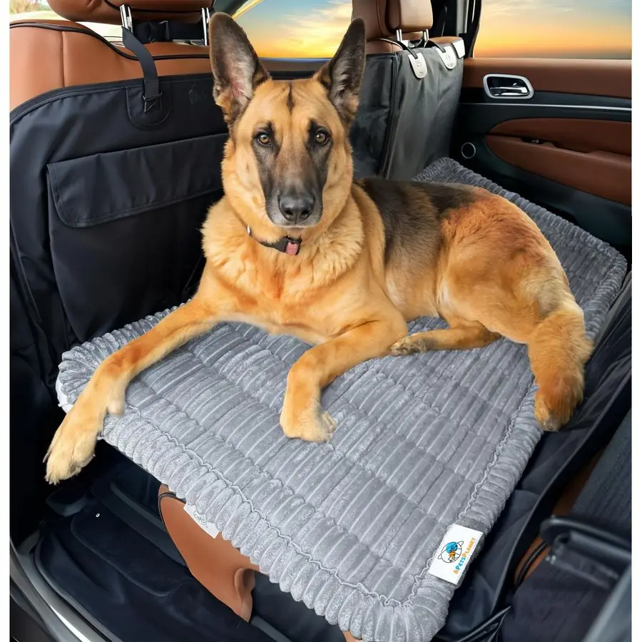 Dog Bed for Car Back Seat Extender NonSlip Backseat Cushion for Dogs Travel Plush Pet Mat Topper for Cars, Trucks, SUVs Machine