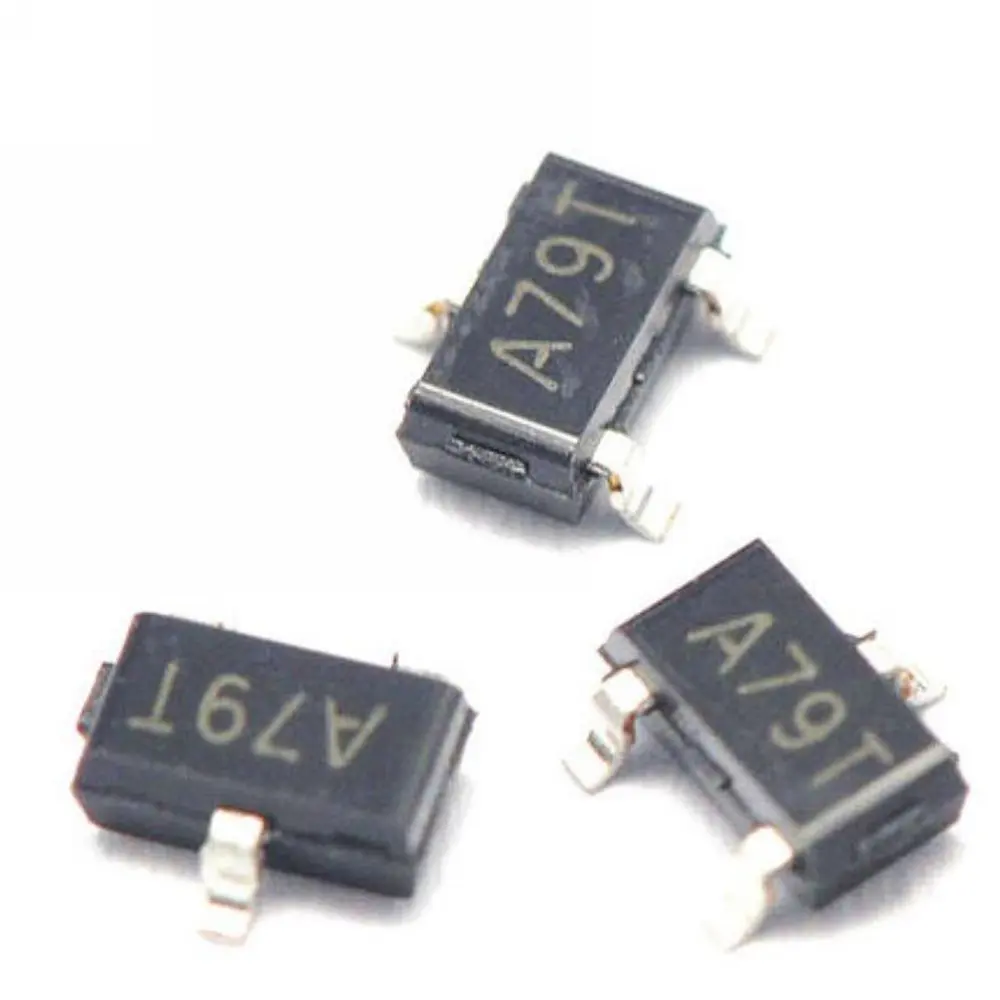 SMD MOS P 채널 MOSFET 트랜지스터, AO3407, A79T, 4.3A, 30V, SOT23, 20 개