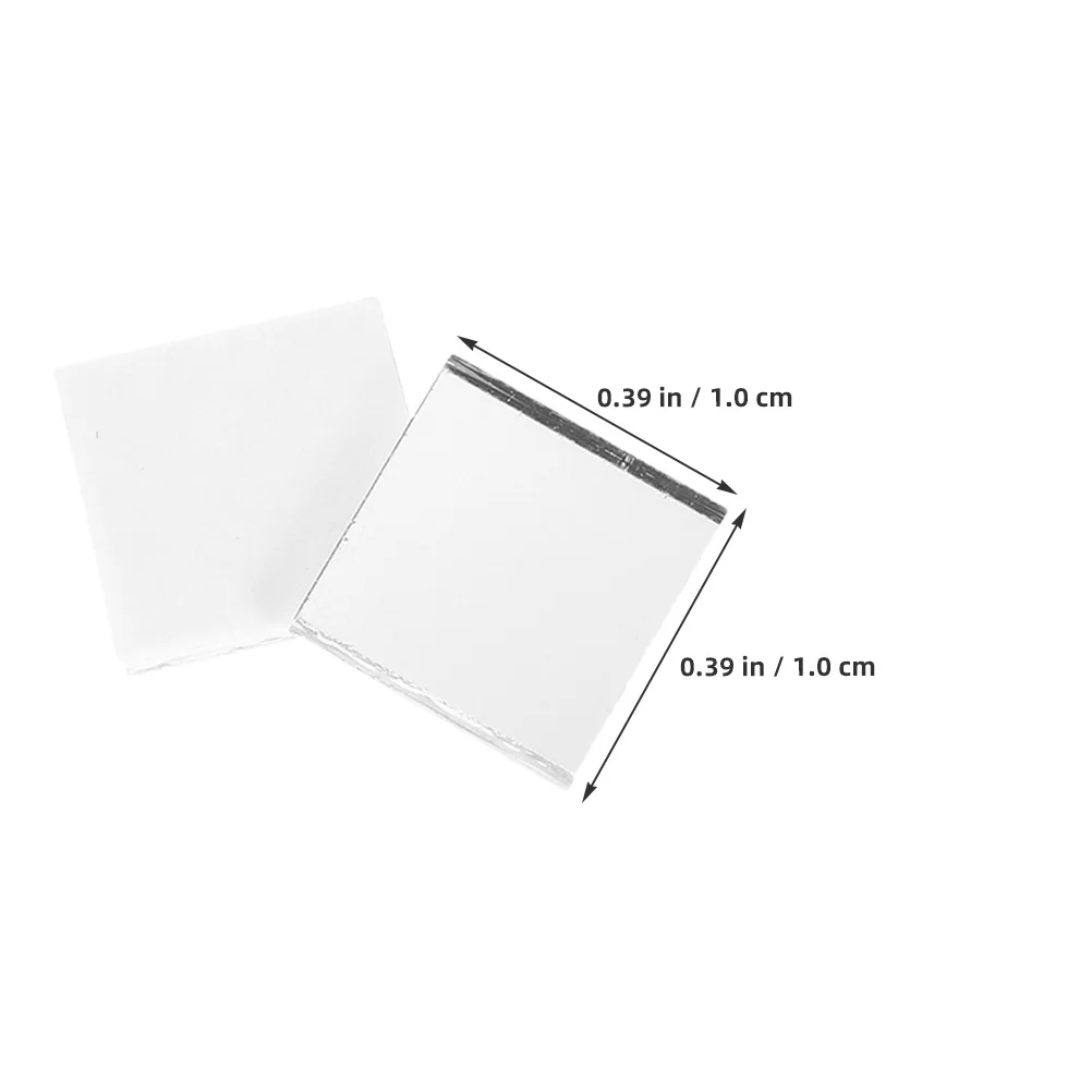 200 قطعة مرآة ذاتية اللصق بلاط الموزاييك الزجاج الحرفية ديكور المنزل سهلة التركيب عاكسة لامعة بلاط المطبخ الحمام DIY بها بنفسك