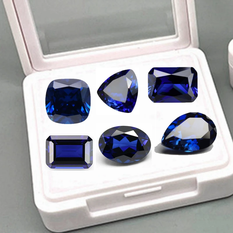 

Natural Blue Sapphire Stone Pass Tested Sapphires VVS Loose Gems for Jewelry Making/Inlay/Collection/Gift Gem