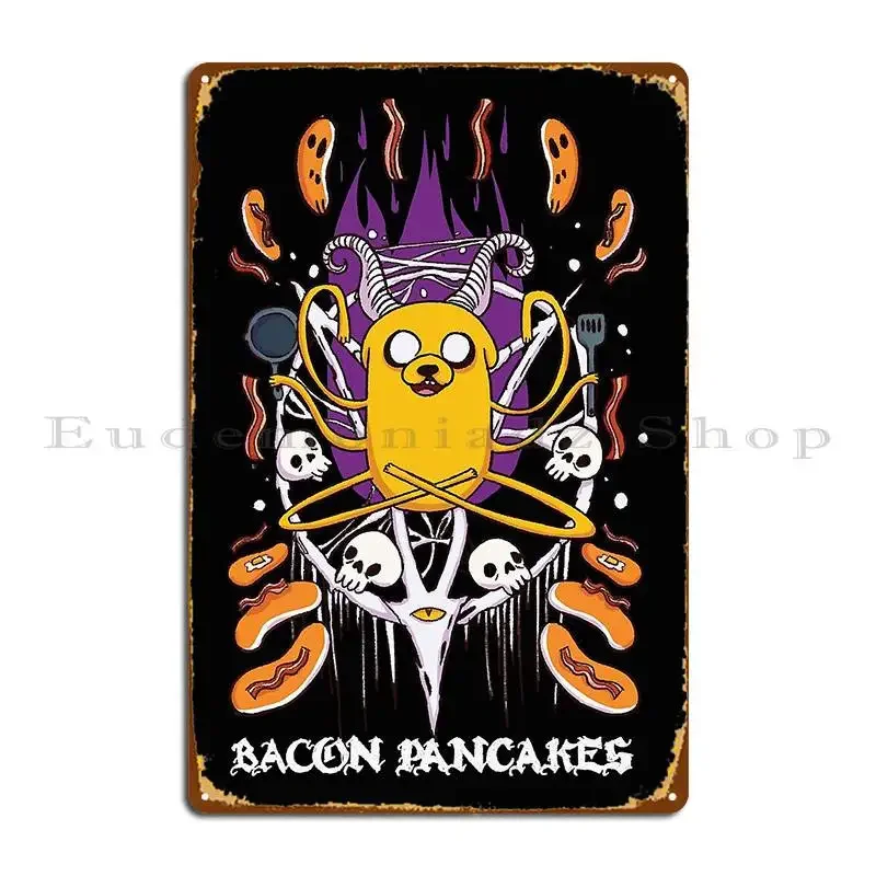 Bacon Pancakes T Shirt Metal Sign Cinema Wall Cave Create Club Create Tin Sign Poster