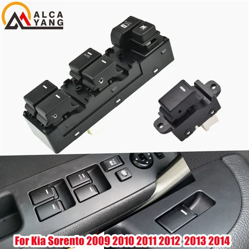 Interruptor maestro de ventana eléctrica, botón de 16 Pines, 93573-2P000, 935732P000, para KIA Sorento 2011-2013