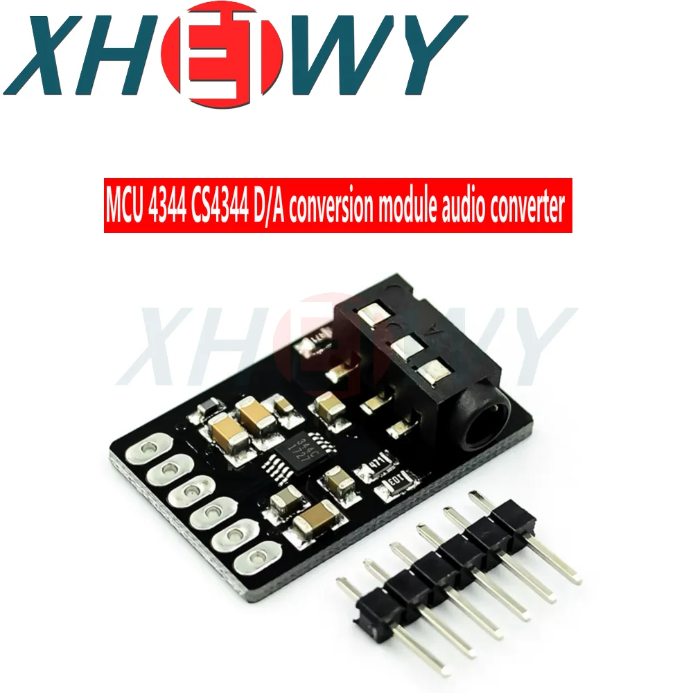 CS4344 D/A Conversion Module Stereo Audio Converter Stereo Audio Connection 2kHz-200kHz I2S Interface Audio Module