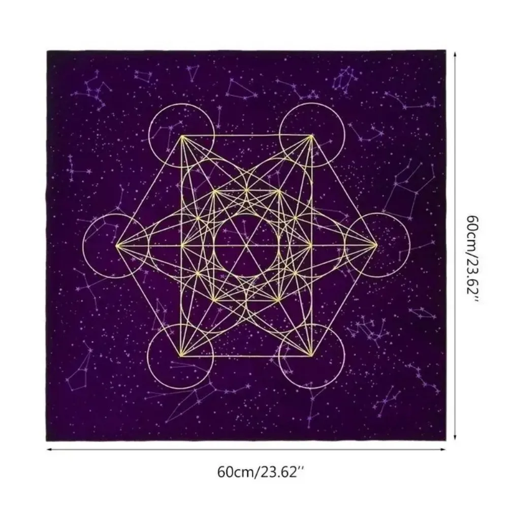 VIKAMA التارو علم التنجيم تحديد الموقع Metatron العرافة مذبح مجلس حصيرة ألعاب سطح الطاولة مفرش طاولة الزخرفية