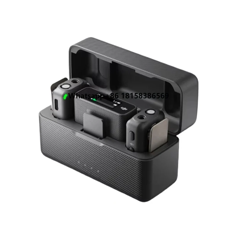 

D JI Mic Wireless Microphone Professional Recording Studio Equipment 250m Transmission Range Dual-Channel Photography Accessory