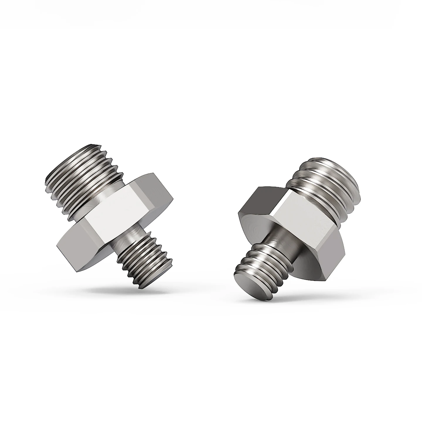 Edelstahl CNC 1/4"-20 Doppel-Außengewinde-Adapter Sechskantschraube 1/4 auf M6 M8 M10 3/8 für Kamera-Stativ, Handy, Action-Kamera – Detail 14