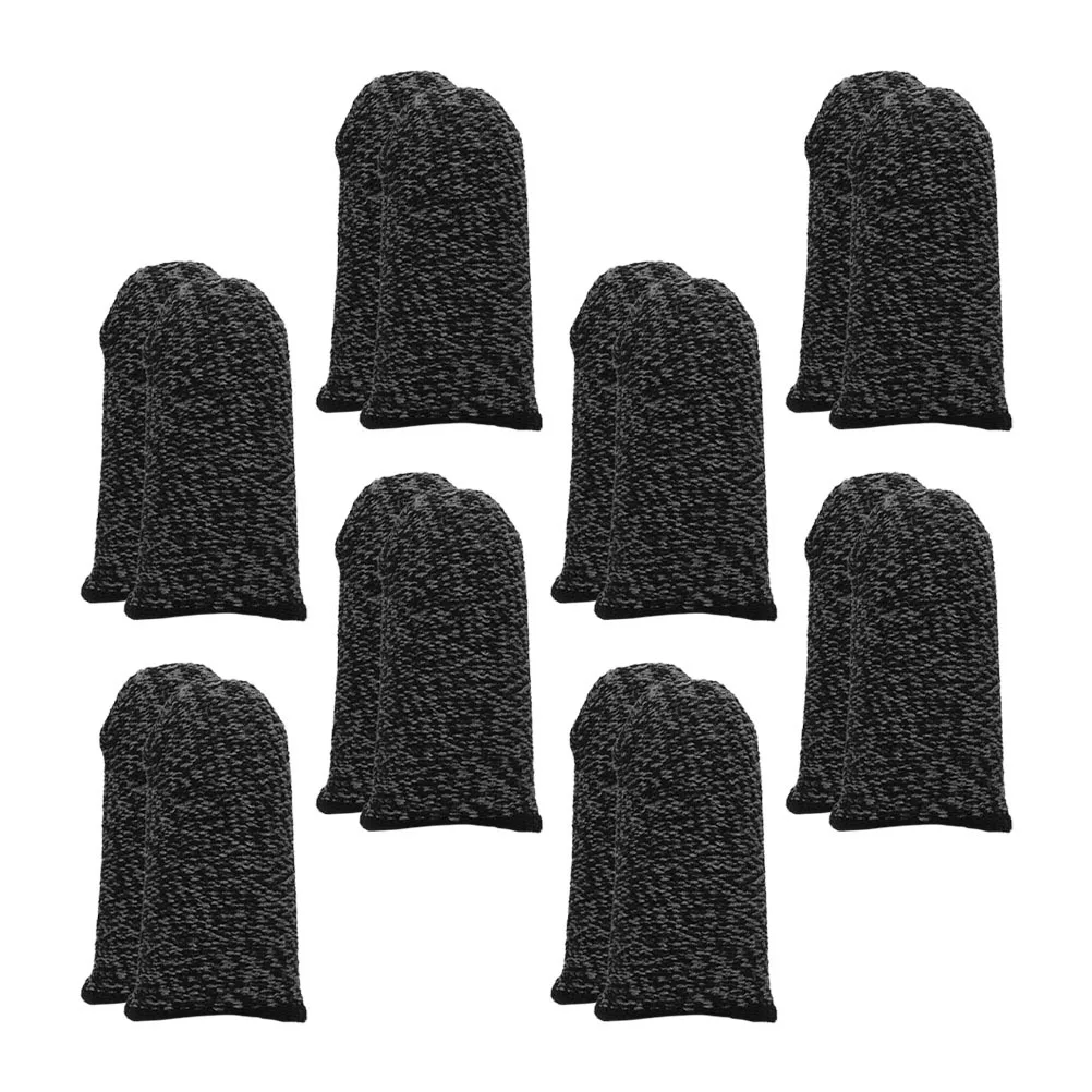 

8pcs Anti-Slip Touch Screen Finger Covers Sweat-Resistant Breathable Gaming Finger Sleeves For Mobile Game Players