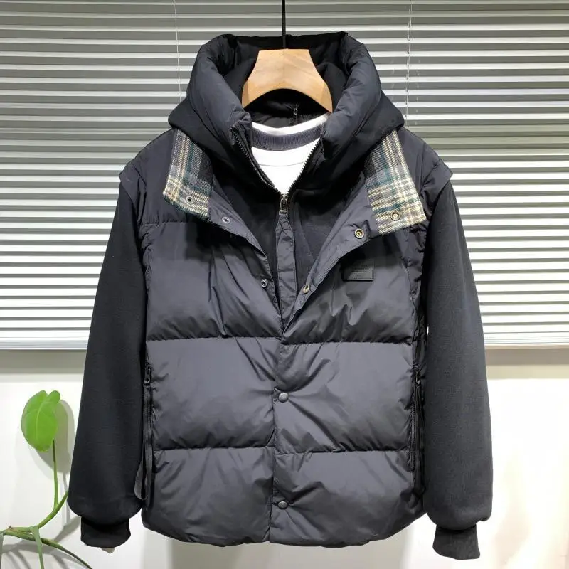 

Новое зимнее утолщенное пальто с капюшоном, красивое модное универсальное пальто на хлопковой подкладке