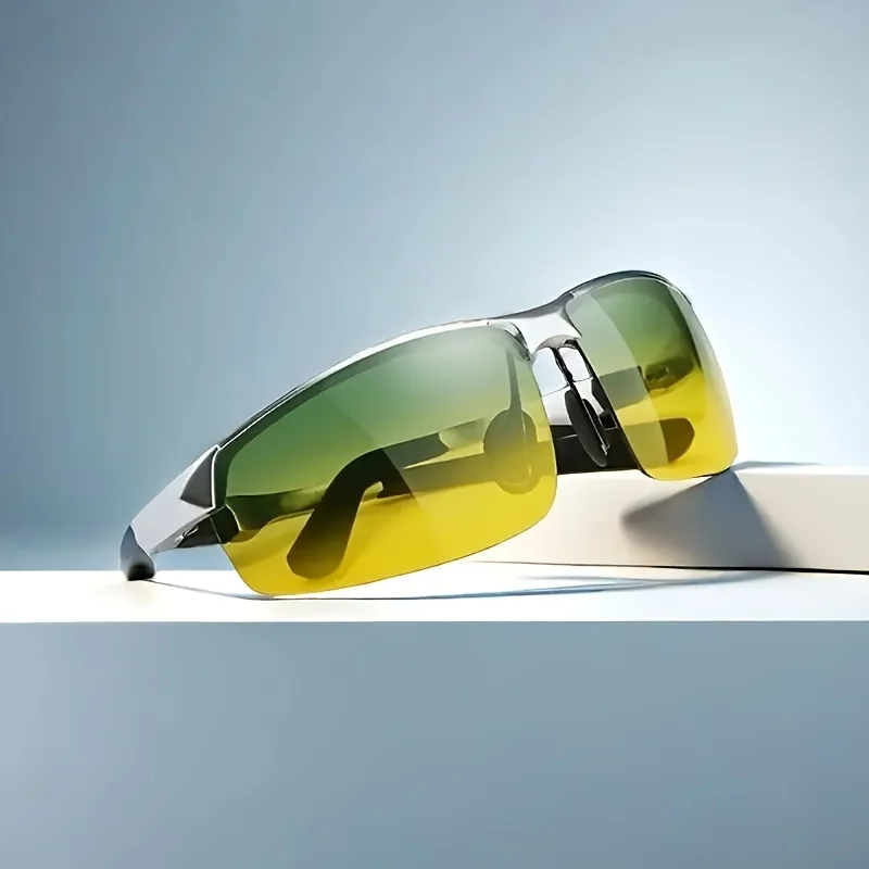 2﻿PCS High Quality Polarized Night Vision Glasses Men Yellow Lenses UV400 Sunglasses Day And Night Driving Eyewear