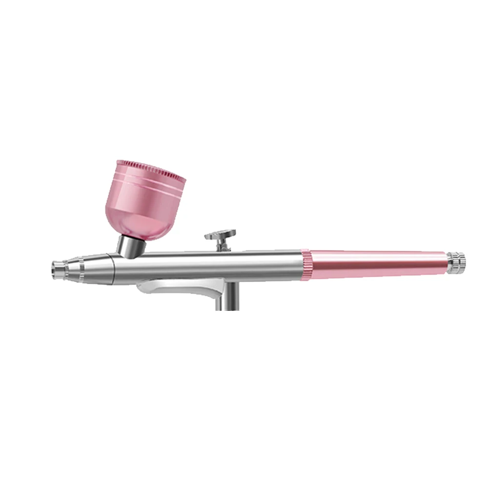 Airbrush Mini-spuitpistool voor het schilderen van modellen Taartverfspuitpistool 0,3 mm mondstukken Draagbaar luchtborstelspuitpistool met reinigingsset