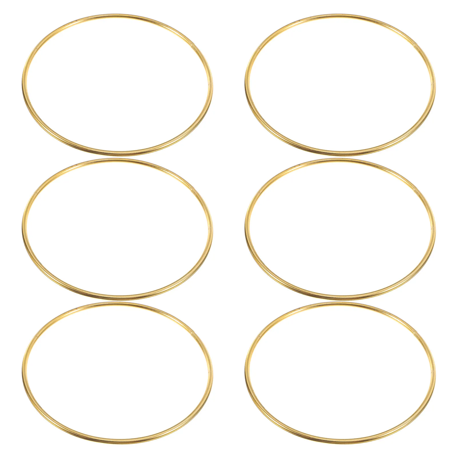 

6Pcs Metal Circle Dream Catcher Frame DIY Wreath Ring for Craft Making Floral Arrangement Wall Hanging Decor Ample Supply