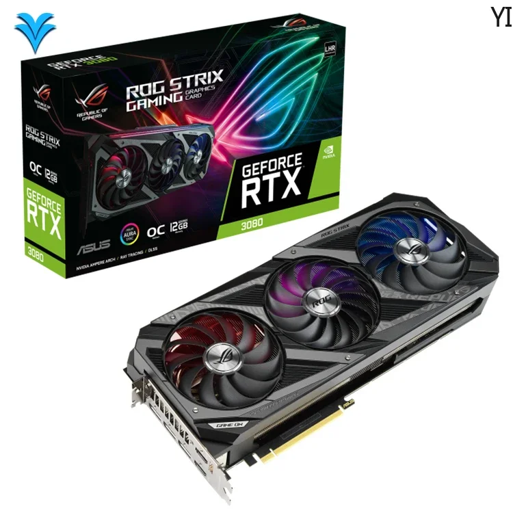 ROG Strix GeForce RTX 3080 OC 12GB GDDR6X Used Gaming Graphics Cards 30 Series RTX3060 3070 3080TI 3090 GPU