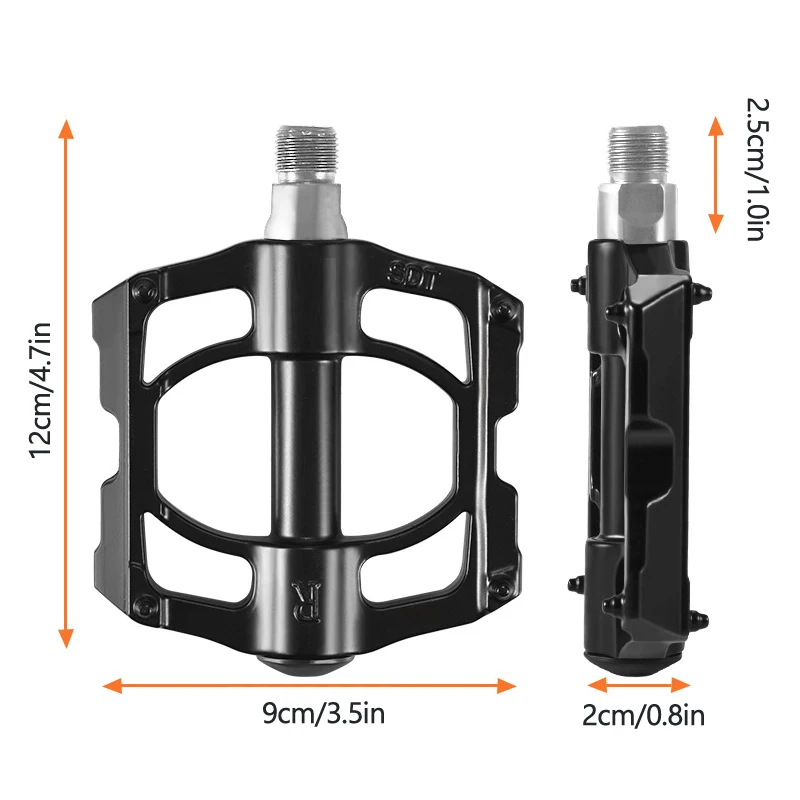 Bicycle Pedals Non Slip MTB Road Bike Good Grip Flat Pedal Ultralight Alloy Bearings 4 Peilin Bearing Pedal Ball Pedal Bike Part