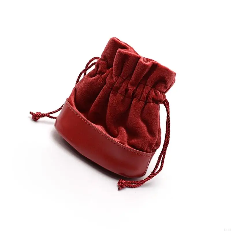   Luxurious Tarots Dices Bag With Secure Pull Cord Closure Elegant Handcrafted Pouches For Game Accessories Jewelry Storage