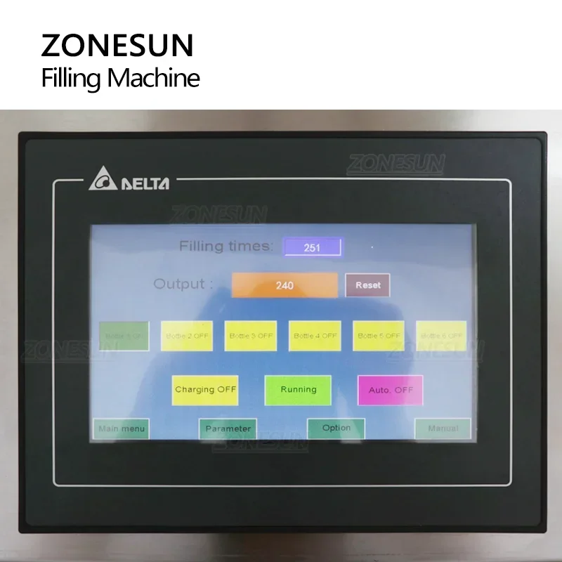 ZONESUN Автоматическая машина для вакуумного наполнения ZS-YTZL8A 8-головочные флаконы с распылителем для эфирного масла и духов с пылезащитной крышкой