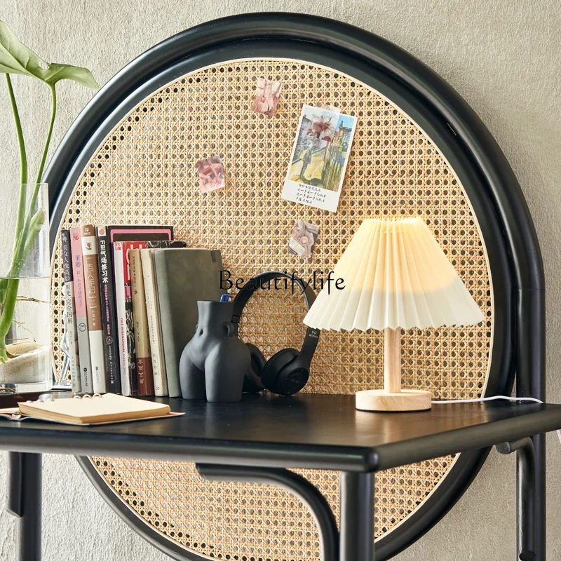 yj5 * طاولة كتابة خزانة الروطان B & B أثاث الروطان مكتب الروطان الشمال بسيط