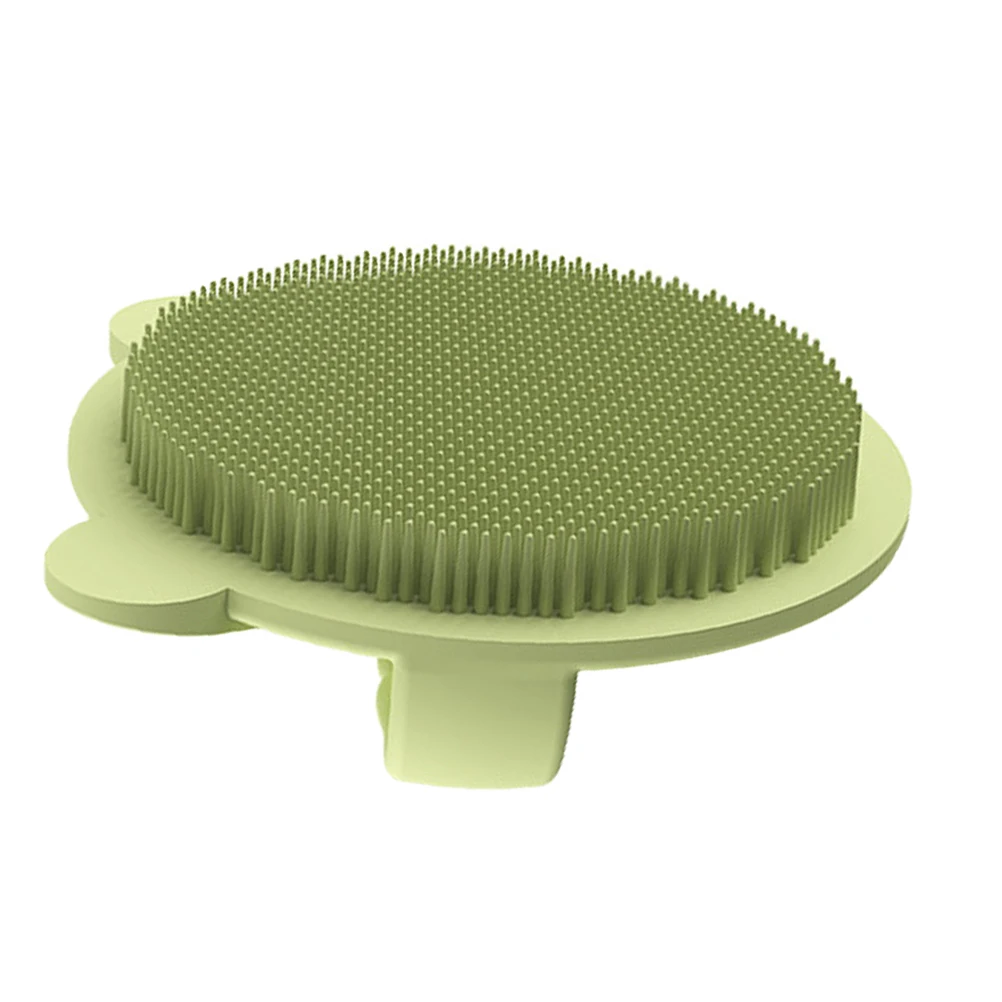 

Silicone Shower Bath Brush Soft Bristles Hair Scalp Exfoliating Massage Body Scrubber Newborn Silicone Shower