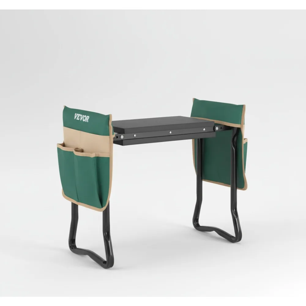 

Folding Garden Kneeler Seat with 8" EVA Pad, Heavy Duty Stool Tool Bags, Relieve Knee Back Pain for Seniors Women