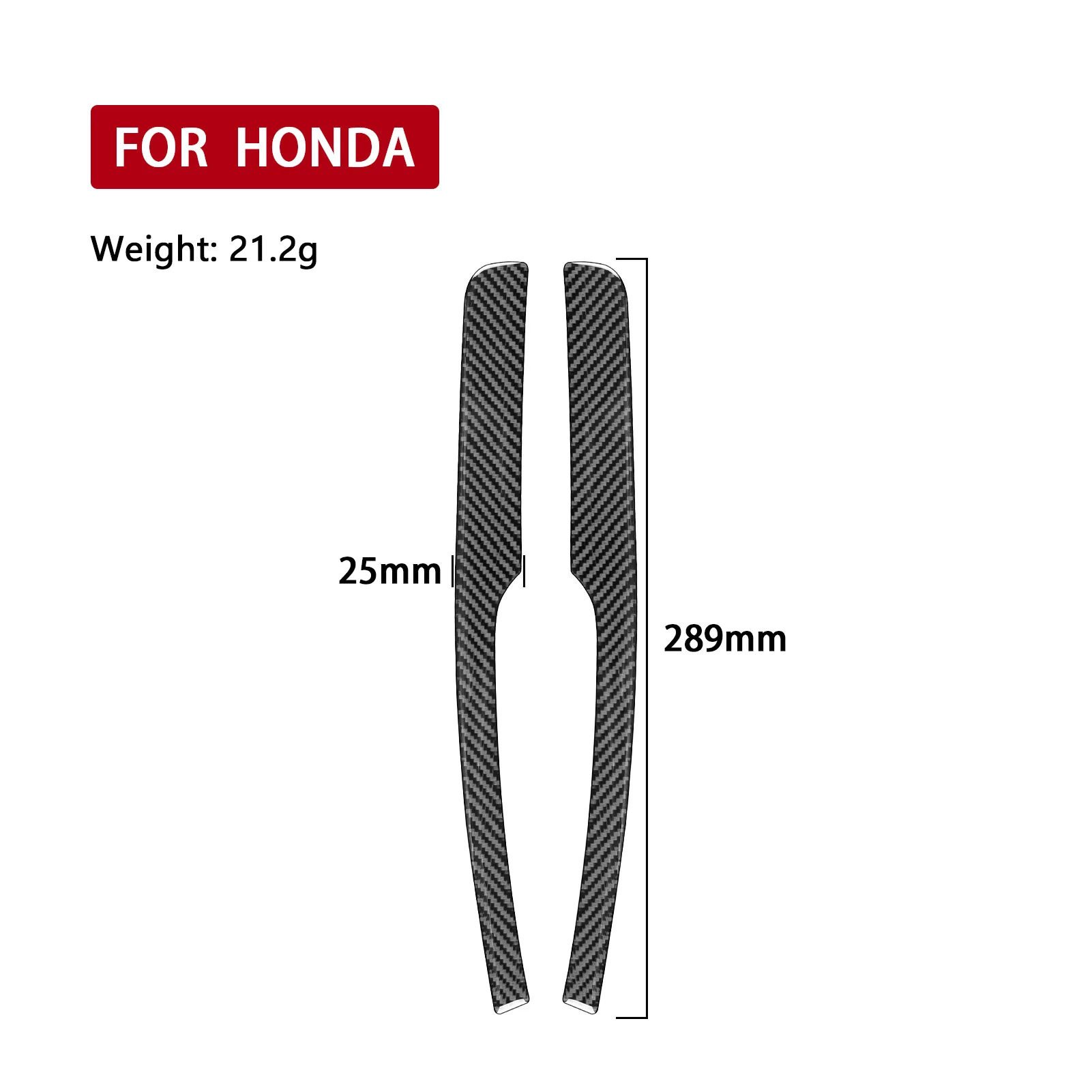 Real Carbon Fiber Car Accessories Side Mirror Strip Decorative Cover Soft Sticker For Honda Accord 10th Gen 2018 2019 2020 2021 view 5