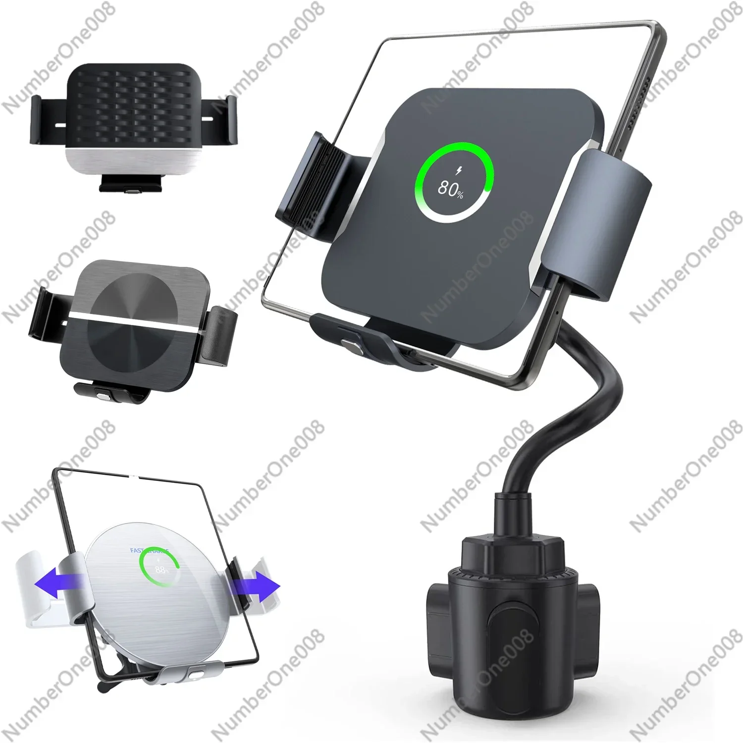 

Car Mobile Phone Charging Bracket, Cup Holder, Wireless Charger, Water Cup Holder, Mobile Phone Holder.