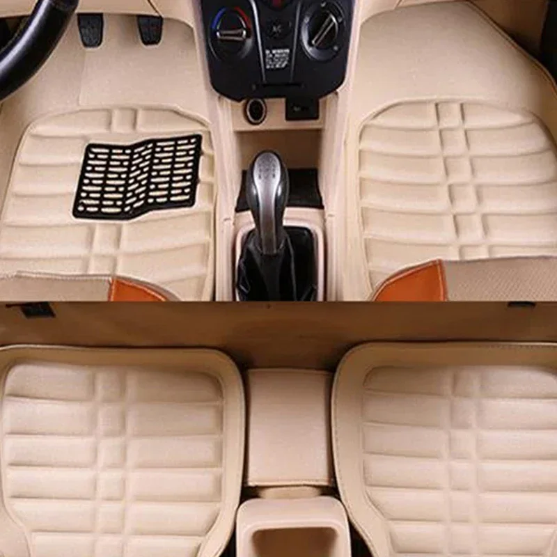 العالمي 5 قطعة سيارة بولي Leather الجلود دائم الحصير السيارات المضادة للانزلاق حصيرة تصفيف السيارة الداخلية السيارات الحصير اكسسوارات السيارات الداخلية