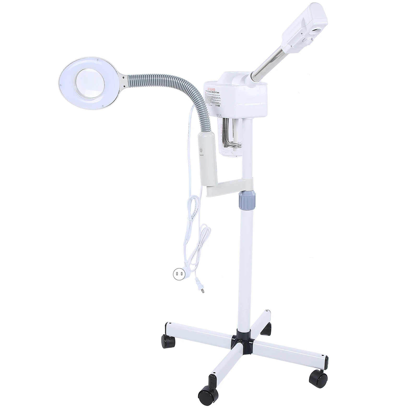 

Facial Steamer LED 5X Magnifying Floor Lamp Machine Spa Professional Humidifier