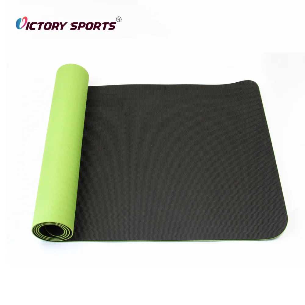 5mm 8mm 10mm Pro Extra Thick Tpe Roll Bulk Exercise Mat Eco-Friendly Special Printed Yoga Mat Custom