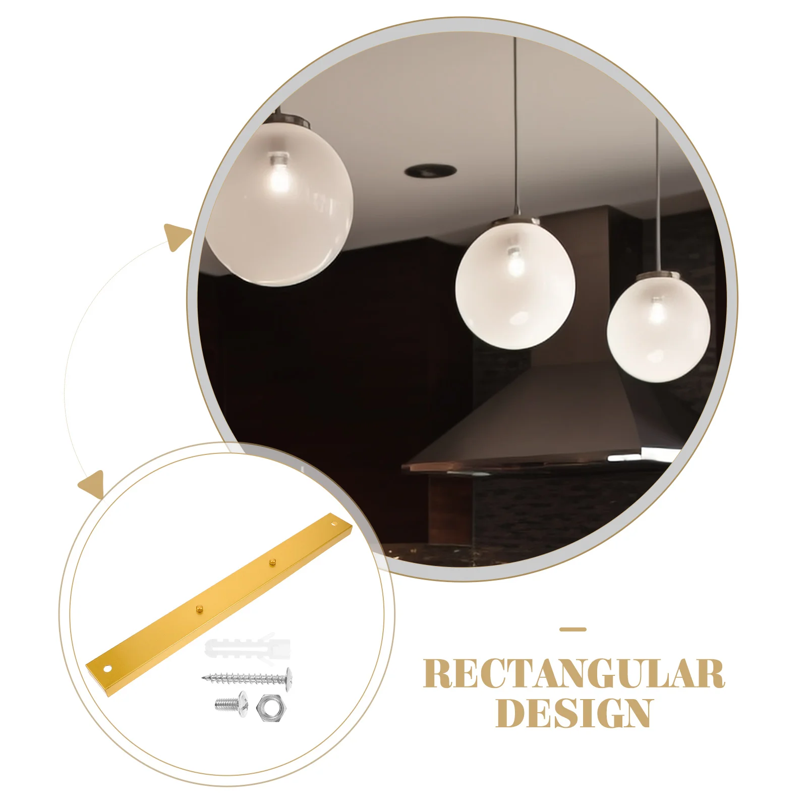 

Sturdy Iron Ceiling Disc Lighting Accessories Multi-Head Design Brighter Lighting Easy Install Durable Modern for Restaurant