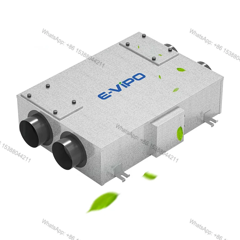 E-VIPO Air to Air Fresh Air Handling Unit Heat Exchanger Recuperator Home ERV Ventilation HVAC Systems Parts Ventilation System